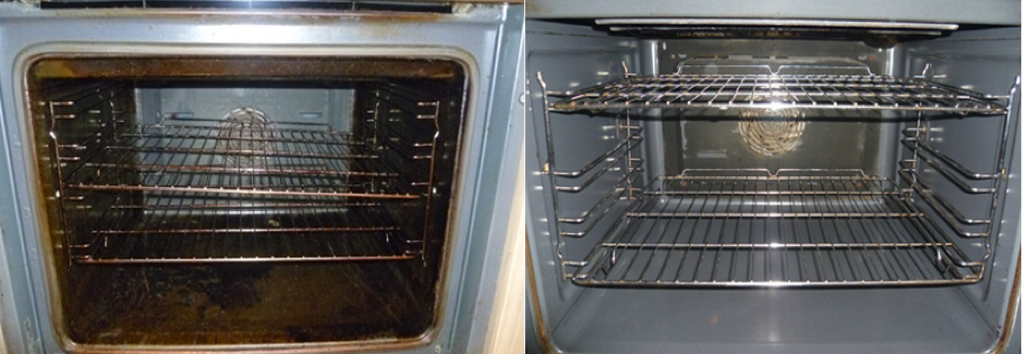 Oven - before and after