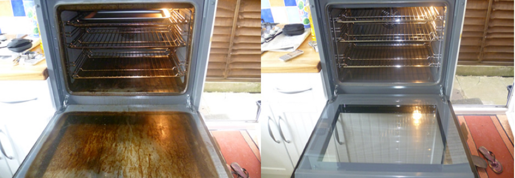 Oven - before and after